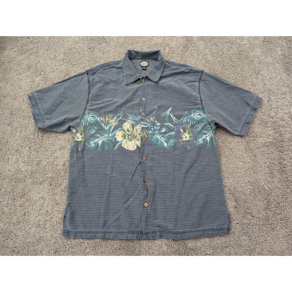 Vintage Tommy Bahama Hawaii Button Up Shirt Mens XL Floral Tropical‎ Hong Kong